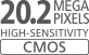 CMOS de 20,2 Megapixels