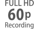 Taxas de fotogramas Full HD de 24p a 60p